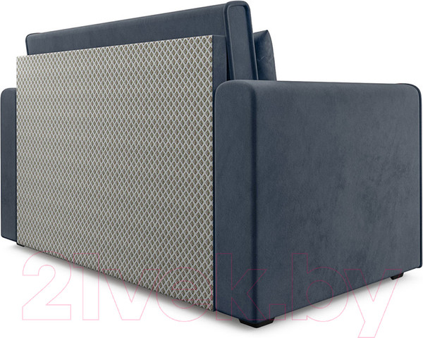 Изображение товара Диван Mebel-Ars Санта (велюр серо-синий НВ-178 26)