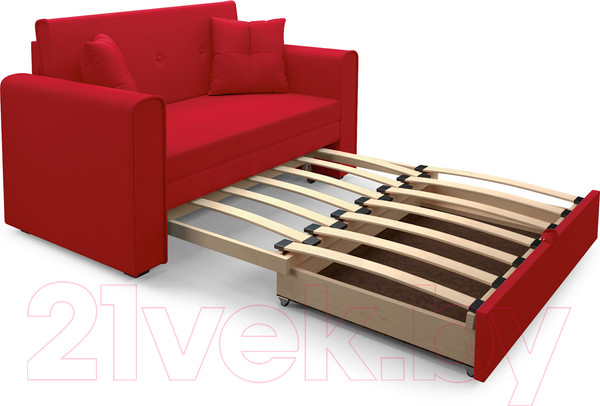 Изображение товара Диван Mebel-Ars Санта (кордрой красный)