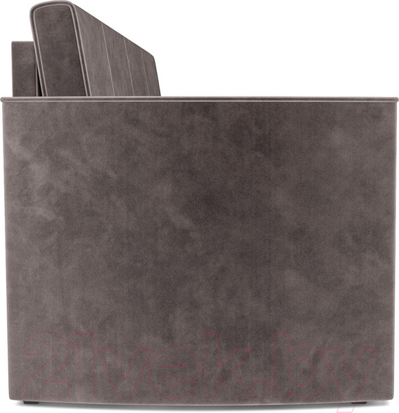 Изображение товара Диван Mebel-Ars Санта №2 (бархат серо-шоколадный Star Velvet 60 Cofee)