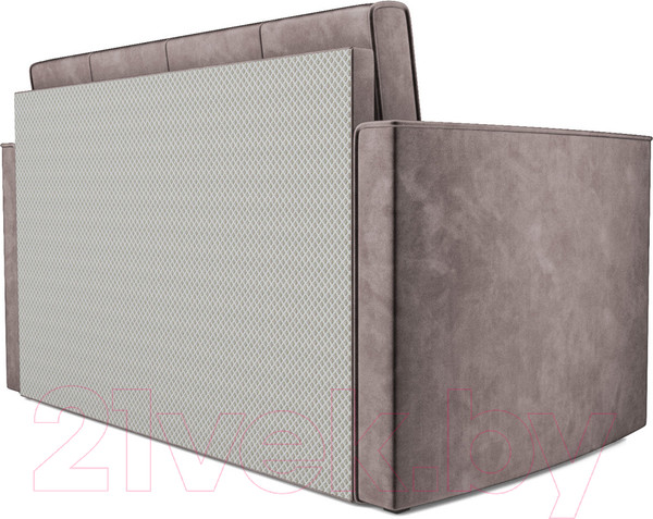 Изображение товара Диван Mebel-Ars Санта №2 (бархат серо-шоколадный Star Velvet 60 Cofee)