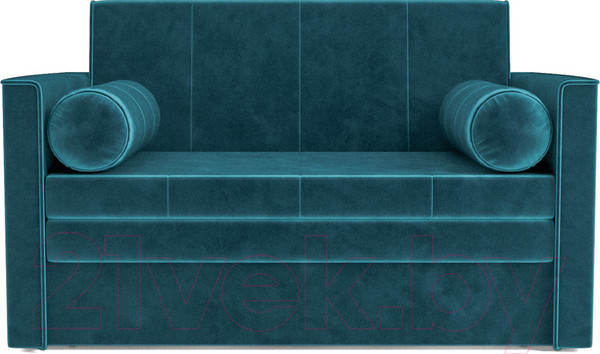 Изображение товара Диван Mebel-Ars Санта №2 (бархат сине-зеленый Star Velvet 43 Black Green)