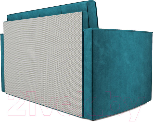 Изображение товара Диван Mebel-Ars Санта №2 (бархат сине-зеленый Star Velvet 43 Black Green)