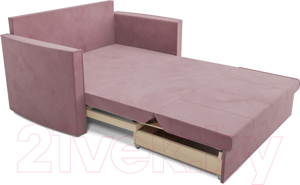 Изображение товара Диван Mebel-Ars Санта №2 (велюр пудра НВ-178 18)