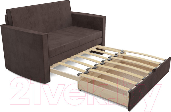Изображение товара Диван Mebel-Ars Санта №2 (кордрой коричневый)