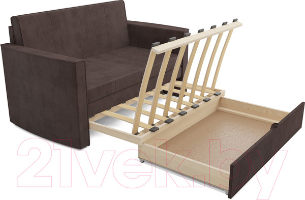 Изображение товара Диван Mebel-Ars Санта №2 (кордрой коричневый)