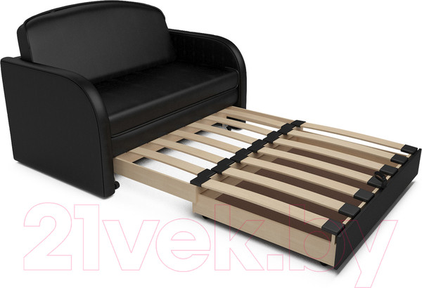 Изображение товара Диван Mebel-Ars Малютка (черный кожзам)