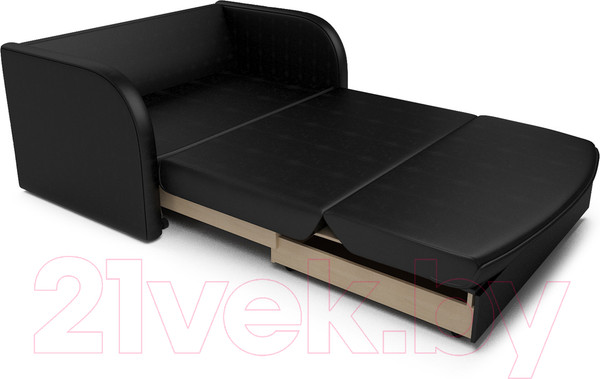 Изображение товара Диван Mebel-Ars Малютка (черный кожзам)