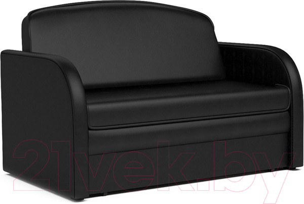 Изображение товара Диван Mebel-Ars Малютка (черный кожзам)
