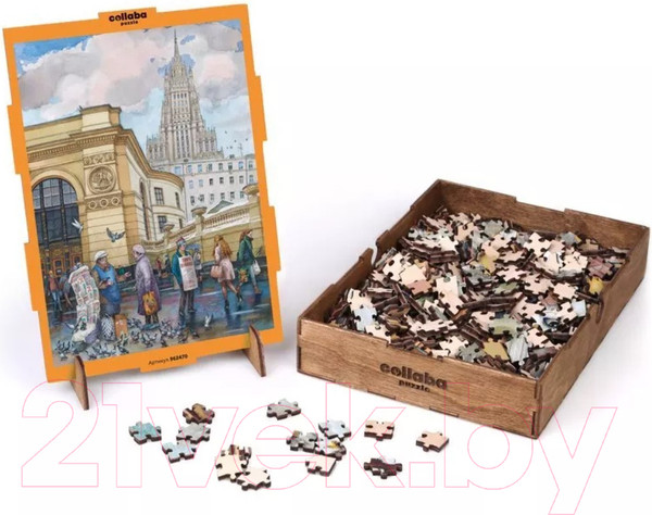 Изображение товара Пазл Collaba puzzle У метро Смоленская / 962470 (532эл)