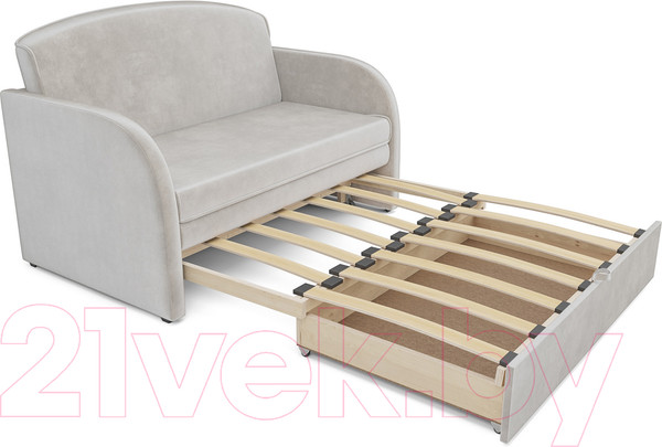 Изображение товара Диван Mebel-Ars Малютка (бархат бежевый Star Velvet 6 Light Beige)