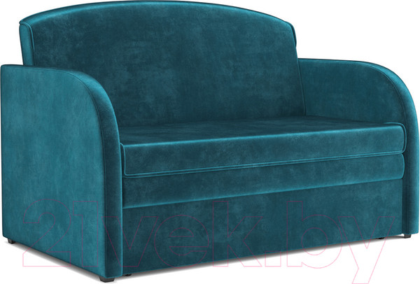 Изображение товара Диван Mebel-Ars Малютка (бархат сине-зеленый Star Velvet 43 Black Green)