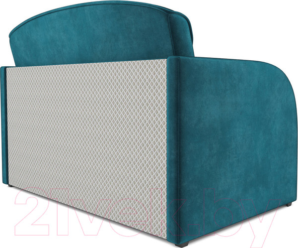 Изображение товара Диван Mebel-Ars Малютка (бархат сине-зеленый Star Velvet 43 Black Green)