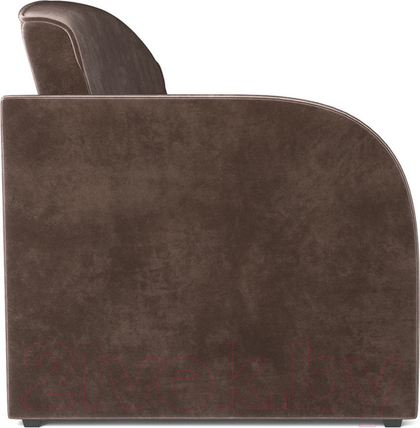 Изображение товара Диван Mebel-Ars Малютка (бархат серо-шоколадный Star Velvet 60 Cofee)