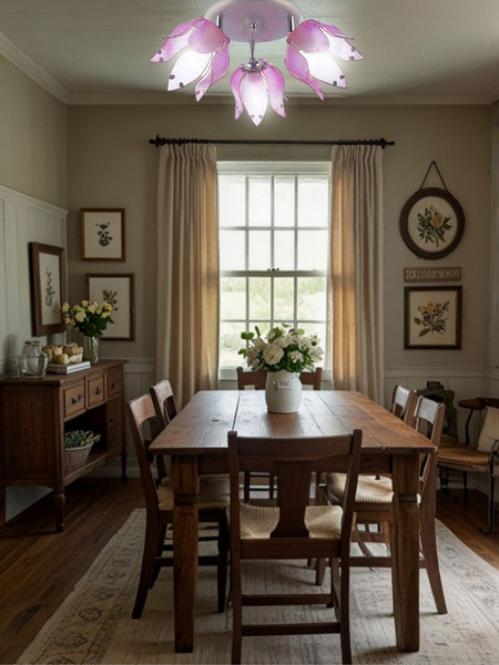 Изображение товара Потолочный светильник Aitin-Pro НПБ 02-3x60-102 / 90/3C (серый/розовый)