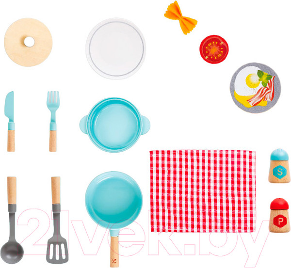 Изображение товара Набор игрушечной посуды Hape Маленький повар / E3208_HP