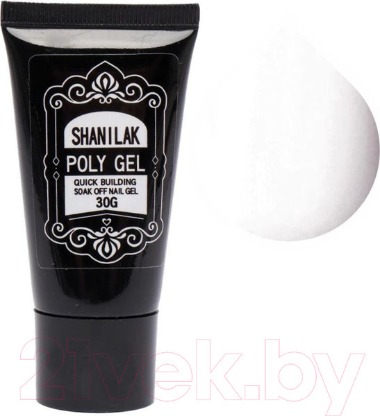 Изображение товара Моделирующий гель для ногтей Shanilak 001 Белый (30г)