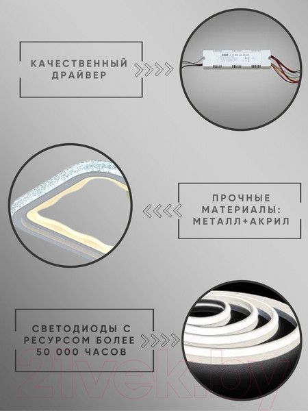 Изображение товара Люстра Aitin-Pro C7170C/4B (белый RGB)