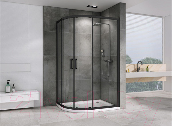 Изображение товара Душевой уголок Abber Schwarzer Diamant AG01190B