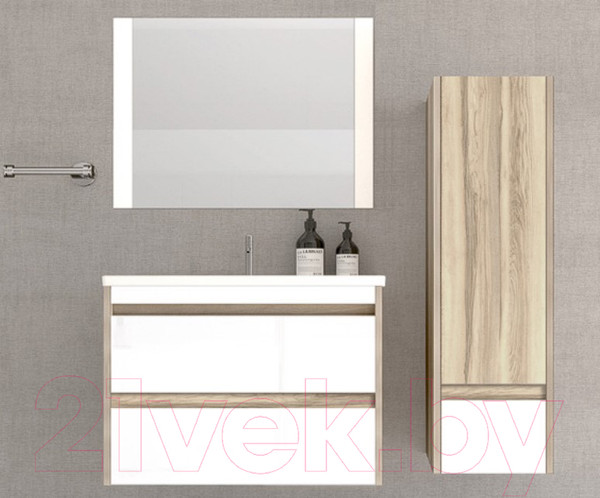 Изображение товара Шкаф-полупенал для ванной Style Line Монако 36 Plus 1 ящик (подвесной)