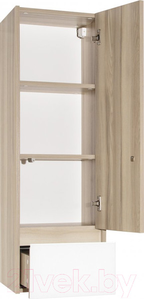 Изображение товара Шкаф-полупенал для ванной Style Line Монако 36 Plus 1 ящик (подвесной, стекло)