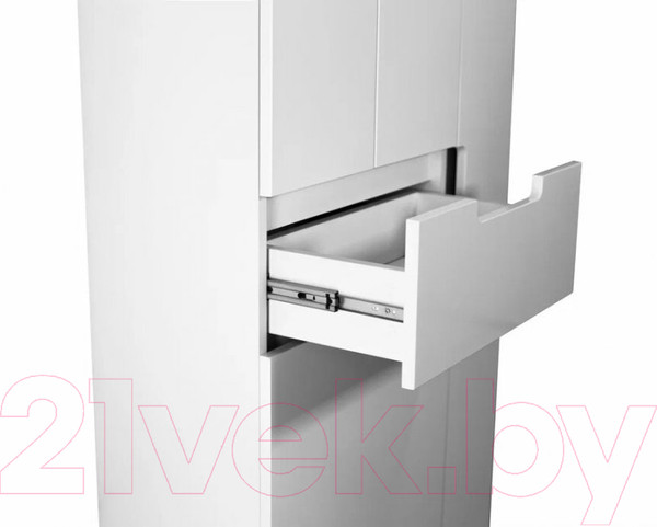 Изображение товара Шкаф-пенал для ванной Style Line Оптима 70 (напольный, корзина, отделение для халата)