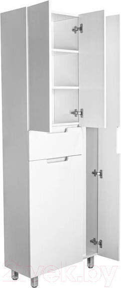 Изображение товара Шкаф-пенал для ванной Style Line Оптима 70 (напольный, корзина, отделение для халата)