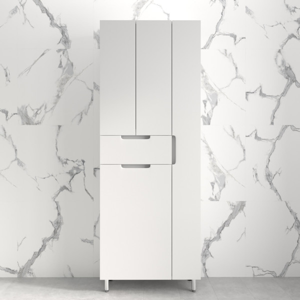 Изображение товара Шкаф-пенал для ванной Style Line Оптима 70 (напольный, корзина, отделение для халата)