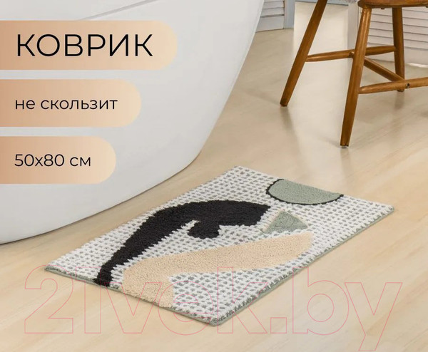 Изображение товара Коврик для ванной Arya Tony / 8680943228116 (серый)