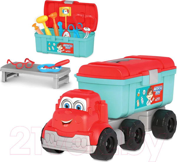 Изображение товара Трейлер игрушечный Dede Медицинская помощь Candy&Ken / 03829