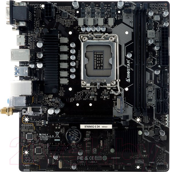 Изображение товара Материнская плата Biostar B760MX2-E D4