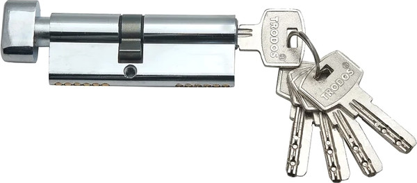 Изображение товара Цилиндровый механизм замка Trodos ЦМВП 90 40в/50 (сплав ЦАМ, хром)
