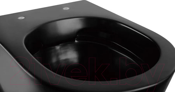 Изображение товара Унитаз подвесной Abber Bequem AC1103MB (черный матовый)