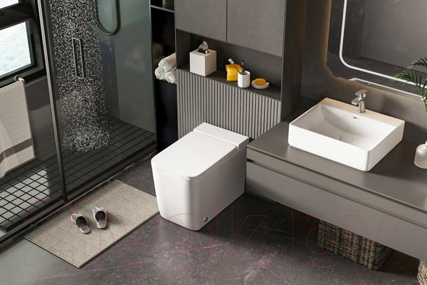 Изображение товара Унитаз приставной Abber Rechteck AC1212P (с импульсным смывом)