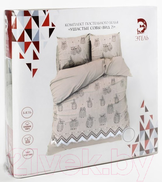 Изображение товара Комплект постельного белья Этель Ушастые совы / 3988362
