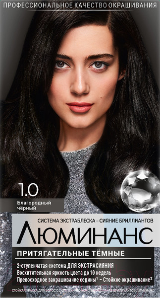 Изображение товара Крем-краска для волос Luminance 1.0 (благородный черный)