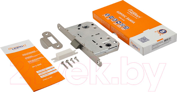 Изображение товара Корпус врезного замка Нора-М М 13П-96 (матовый никель)