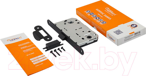 Изображение товара Корпус врезного замка Нора-М М 13П-96 (черный)