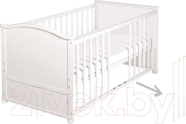 Изображение товара Детская кровать-трансформер Roba 70x140 / 0391W-3V148