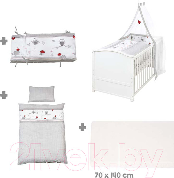 Изображение товара Детская кровать-трансформер Roba 70x140 / 0391W-3V148