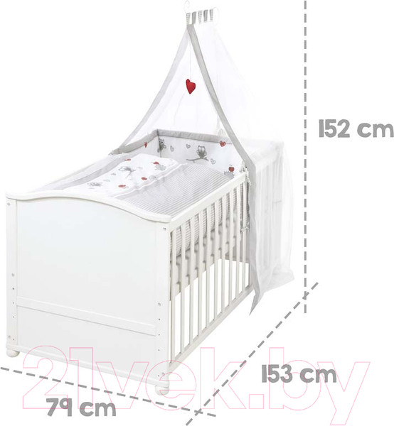 Изображение товара Детская кровать-трансформер Roba 70x140 / 0391W-3V148