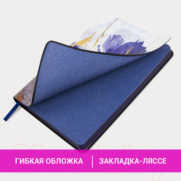 Изображение товара Ежедневник Brauberg Blue Flowers / 112013