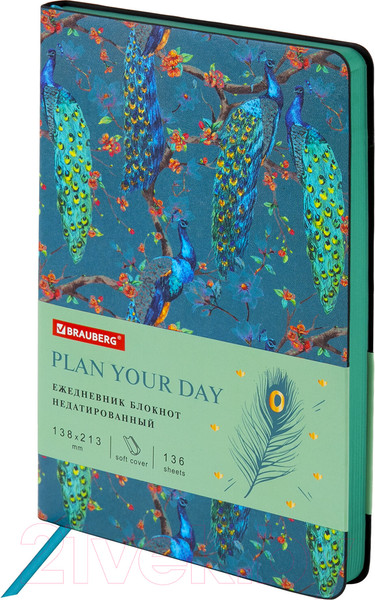 Изображение товара Ежедневник Brauberg Peacocks / 112032