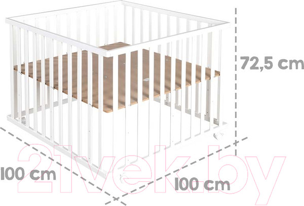 Изображение товара Игровой манеж Roba Little Stars / 202300WEV190 (белый)