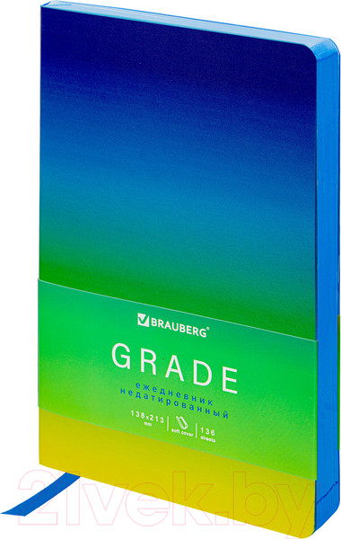 Изображение товара Ежедневник Brauberg Grade / 114460 (синий/зеленый)