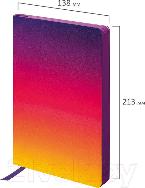 Изображение товара Ежедневник Brauberg Grade / 114462 (фиолетовый/желтый)