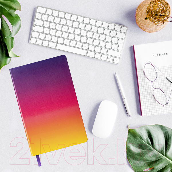 Изображение товара Ежедневник Brauberg Grade / 114462 (фиолетовый/желтый)