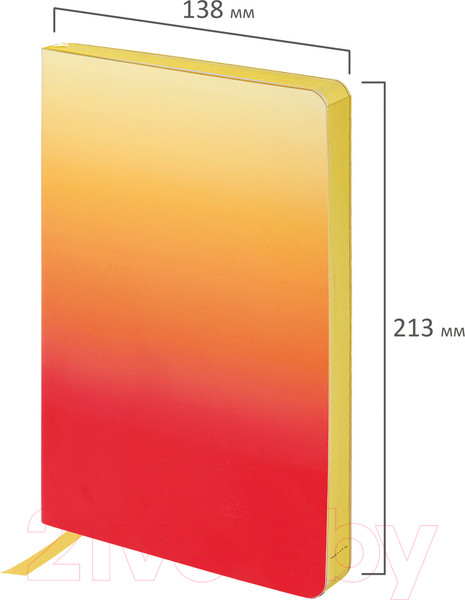 Изображение товара Ежедневник Brauberg Grade / 114463 (малиновый/желтый)