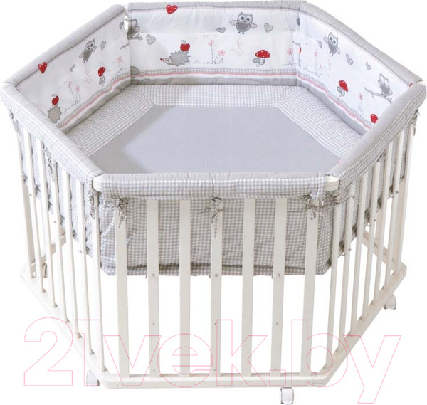 Изображение товара Игровой манеж Roba Adam & Owl / 0232WV148 (белый)