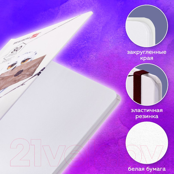 Изображение товара Скетчбук Brauberg Art Debut Хогвартс / 114581 (80л)