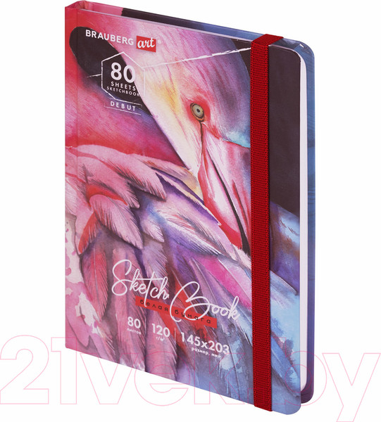 Изображение товара Скетчбук Brauberg Art Debut Фламинго / 114584